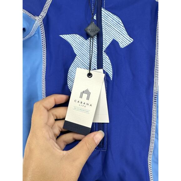 Cabana Life Infant' UPF 50+ Shark Rashguard Blue Boys‎ Toddler (3-6 Month) - Picture 7 of 9
